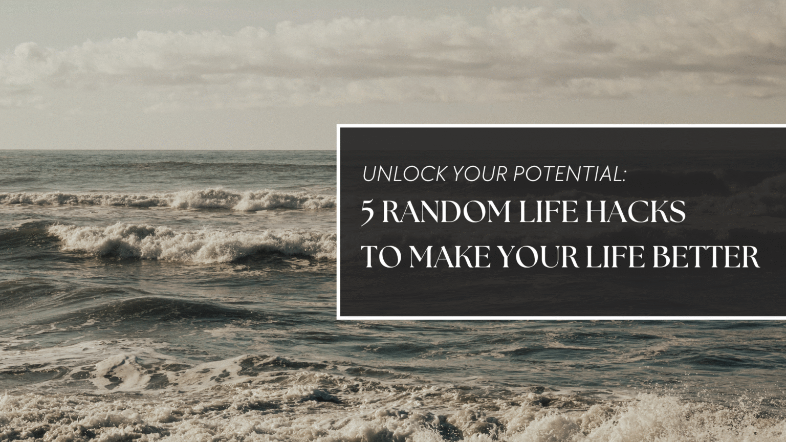 Random Things I Do to Make Life Work Better for Me